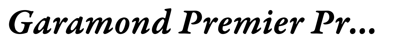 Garamond Premier Pro Semibold Italic Caption